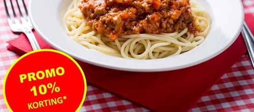 korting op spaghetti saus